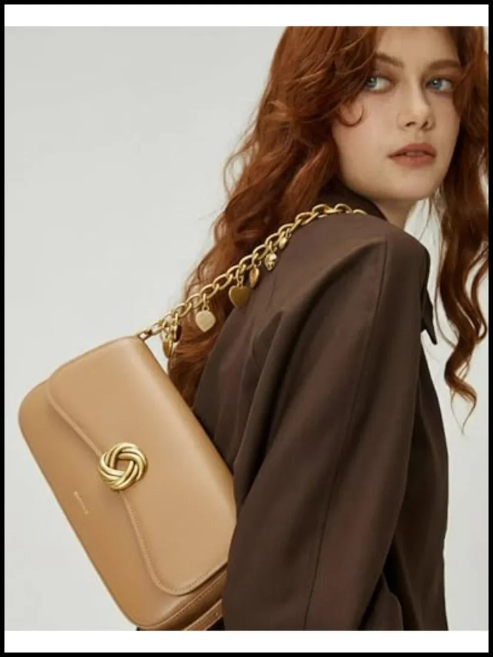 Decorative Plated Metal Bag Charm Chain Extender with Cute Pendants